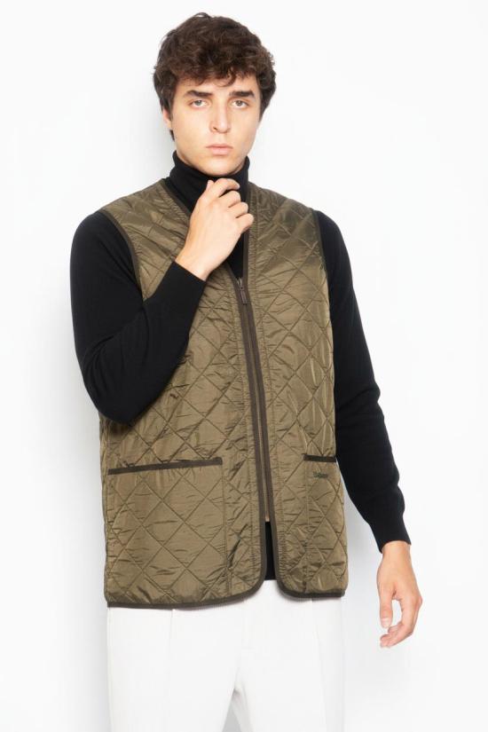 26FW 바버 베스트 질레 트라푼타토 Polarquilt Verde
