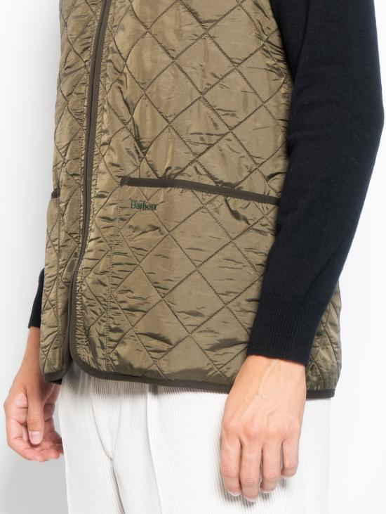 26FW 바버 베스트 질레 트라푼타토 Polarquilt Verde - BARBOUR