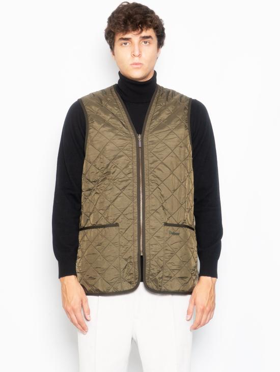 26FW 바버 베스트 질레 트라푼타토 Polarquilt Verde - BARBOUR