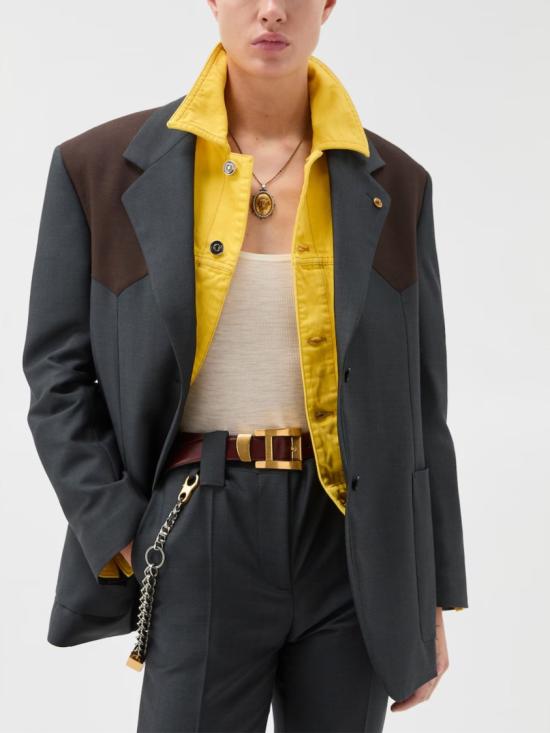 26SS 베르사체 수트 자켓 10243751A176692EW30 Grey - VERSACE