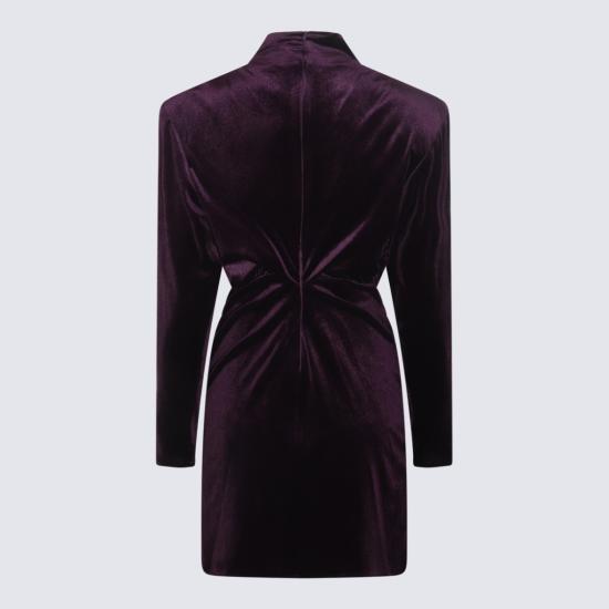  더 뉴 어라이벌스 바이 일카이즈 오젤 숏 원피스 W23NA01FW0273DPURPLE - THE NEW ARRIVALS BY ILKYAZ OZEL