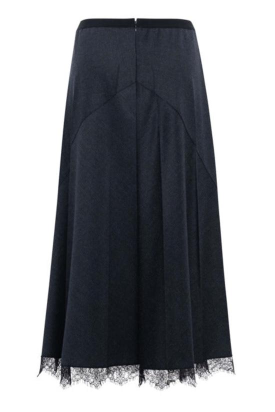  Tela- Fashionhaus 롱 스커트 텔라 티나 스커트 미드나잇 블루 - OTHER BRANDS