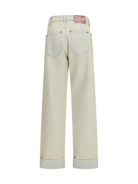 26SS 비비안웨스트우드 로고 패치 5포켓 진 2802003GW01C1 B412 LIGHT BLUE - VIVIENNE WESTWOOD