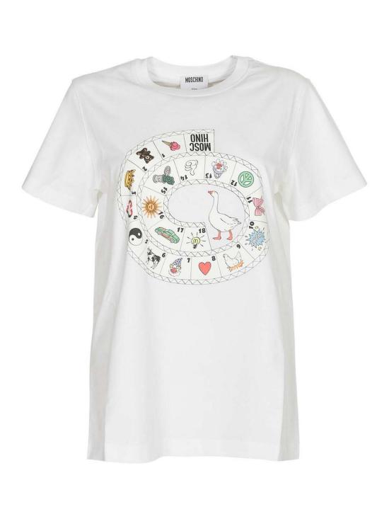 26SS 모스키노 반팔 티셔츠 A072105411001 LIGHT GREY
