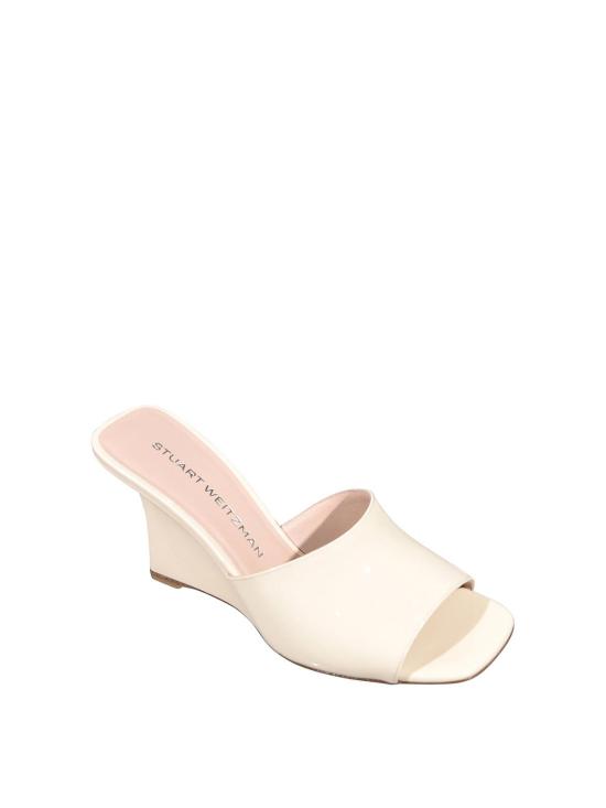 26SS 스튜어트 와이츠먼 뮬/슬리퍼 VINNIEWEDGEMULE85LINEN LIGHT BEIGE - STUART WEITZMAN