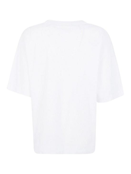 25FW 드리스 반 노튼 반팔 티셔츠 26101110136001 White - DRIES VAN NOTEN