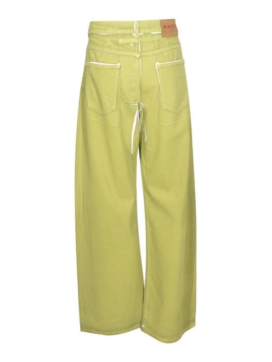 26SS 마르니 스트레이트 팬츠 PUJU0320A1USCY64PRV15 YELLOW - MARNI