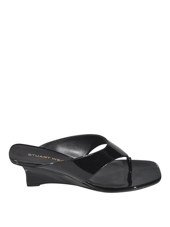 26SS 스튜어트 와이츠먼 뮬/슬리퍼 VINNIEWEDGETHONG50BLACK