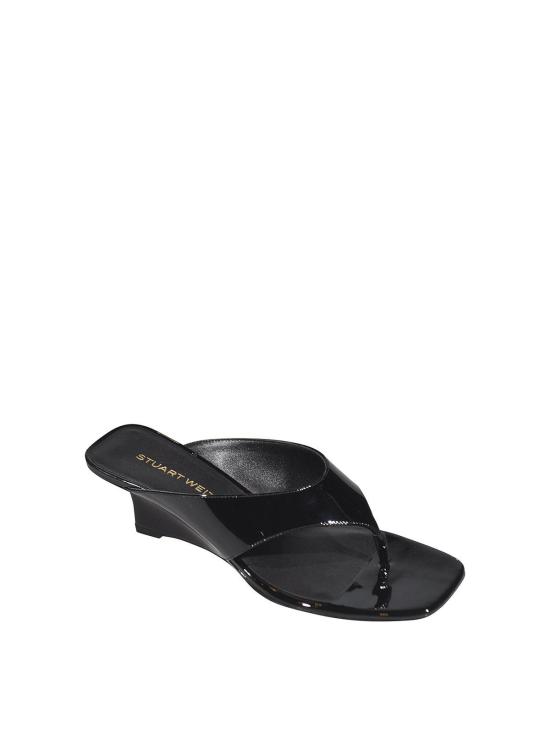 26SS 스튜어트 와이츠먼 뮬/슬리퍼 VINNIEWEDGETHONG50BLACK - STUART WEITZMAN