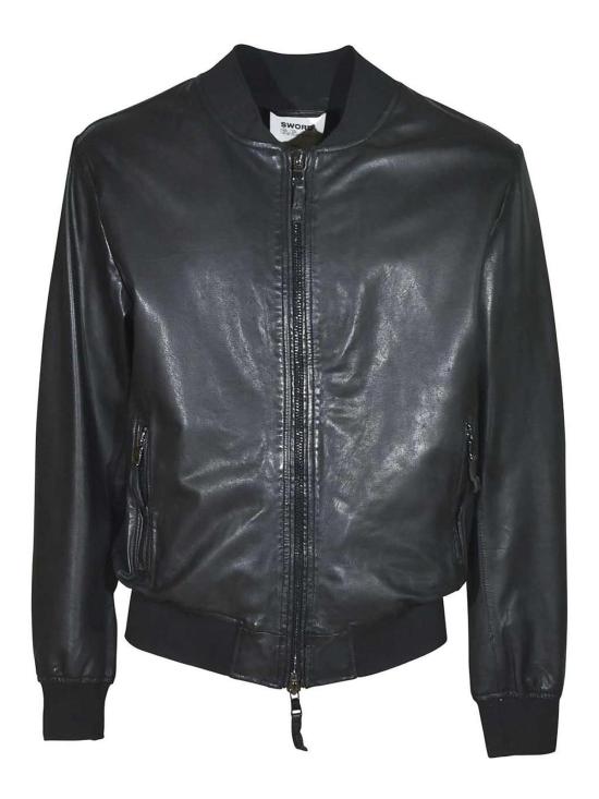 26SS 스워드 가죽 자켓 SE265657NERO BLACK