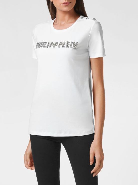 26SS 필립 플레인 반팔 티셔츠 LABCWTK2132PJY002N 01 White