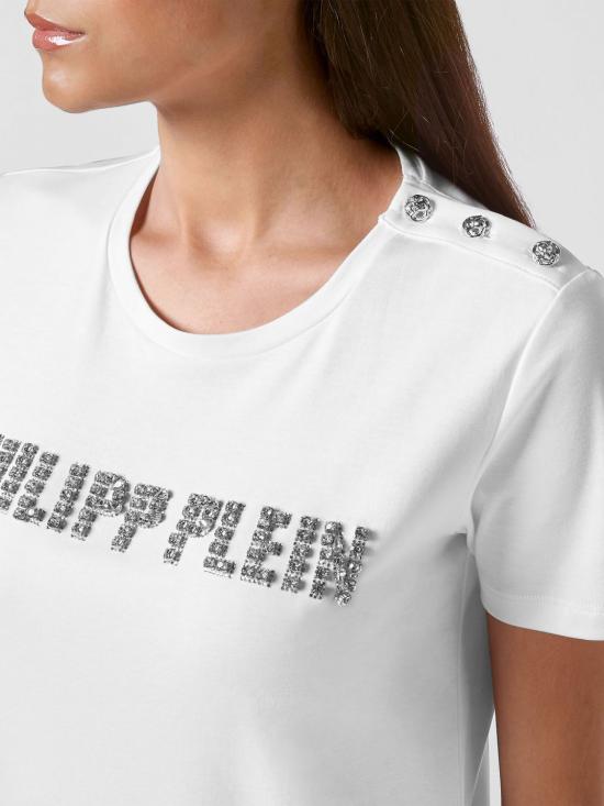 26SS 필립 플레인 반팔 티셔츠 LABCWTK2132PJY002N 01 White - PHILIPP PLEIN