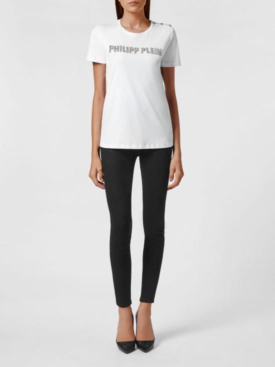 26SS 필립 플레인 반팔 티셔츠 LABCWTK2132PJY002N 01 White - PHILIPP PLEIN