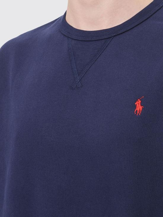 26FW 폴로 랄프로렌 포니 로고 자수 맨투맨 710766772 003 Blue - POLO RALPH LAUREN