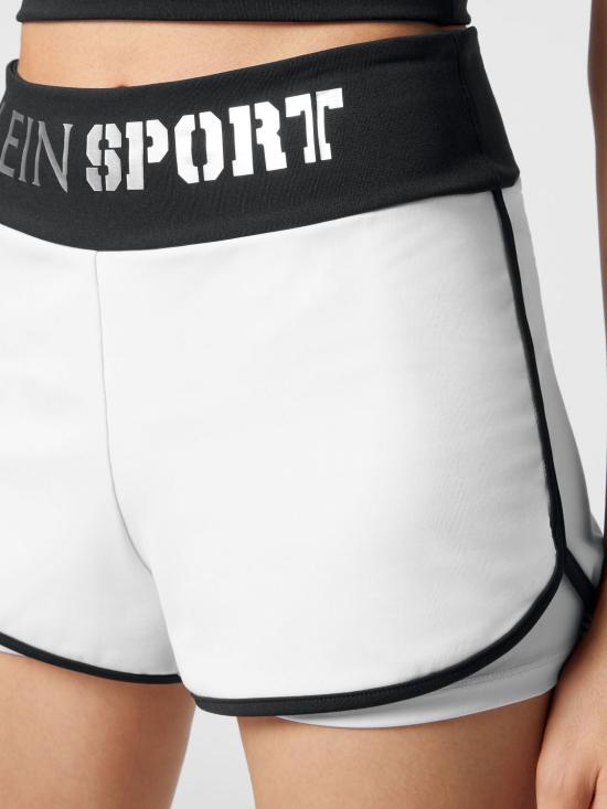 26SS 플레인스포츠 숏팬츠 SACCWJT1684STE003N 01 White - PLEIN SPORT