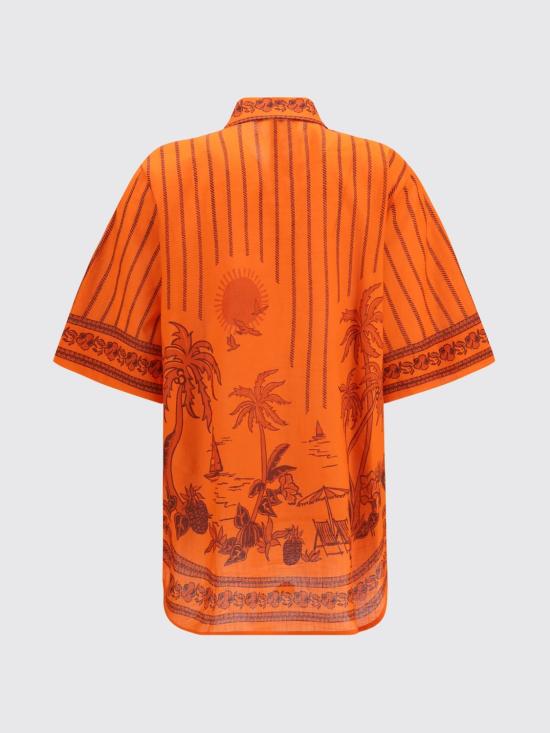 26FW 알레메 블라우스 7268T Orange - ALEMAIS