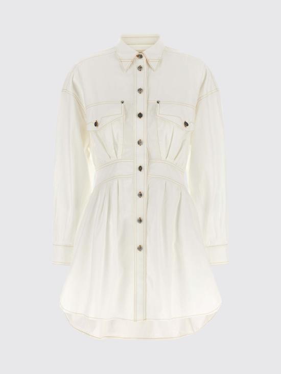 26FW 베르사체 롱 원피스 10258151A18396 1W010 White - VERSACE