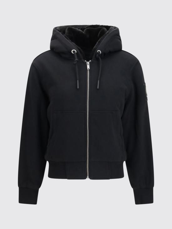 26FW 무스너클 후드 티셔츠 M36LS636 313 Black - MOOSE KNUCKLES