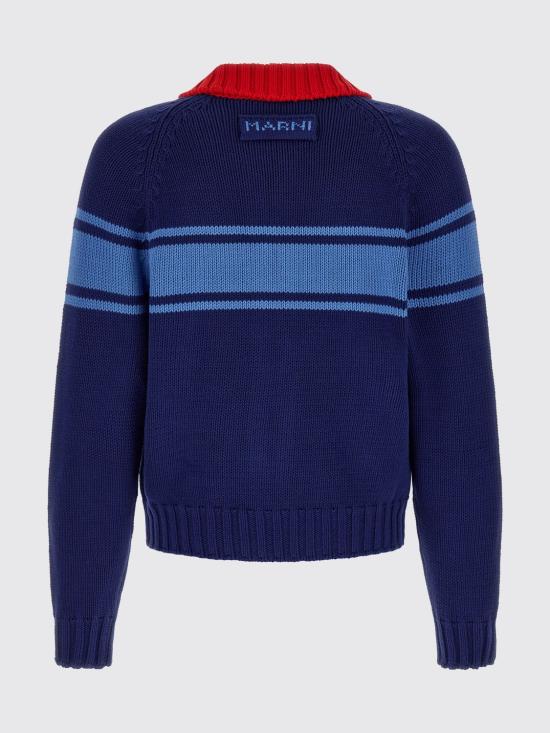 26FW 마르니 집업 니트 CDMG0193Q0UFC851 00B60 Blue - MARNI