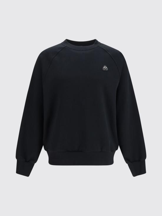 26FW 무스너클 긴팔 티셔츠 M36MS637 292 Black - MOOSE KNUCKLES