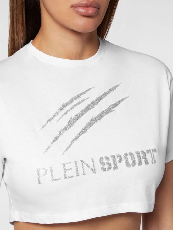 26SS 플레인스포츠 반팔 티셔츠 PADCWTK3209SJY001N 01 White - PLEIN SPORT