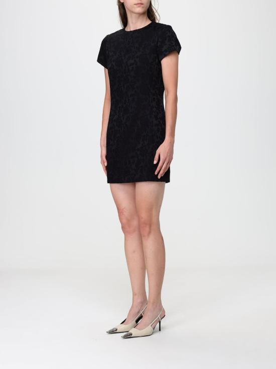 26FW 생로랑 롱 원피스 A002HIY3L66 1000 Black - SAINT LAURENT