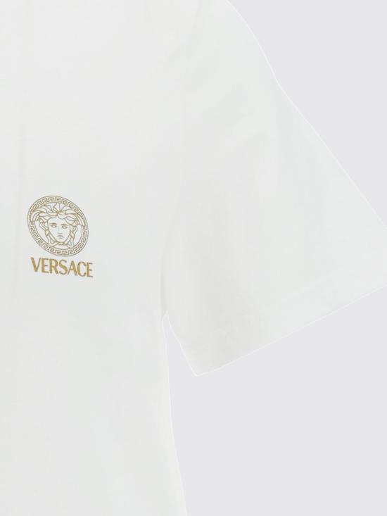 26FW 베르사체 반팔 티셔츠 AUU010051A10011 A1001 White - VERSACE