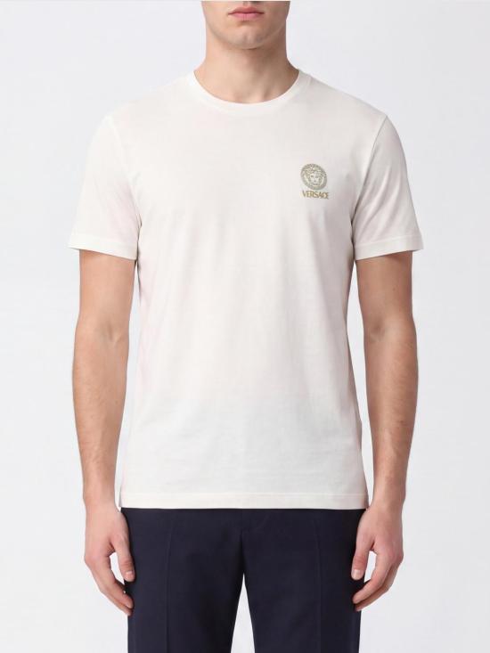 26FW 베르사체 반팔 티셔츠 AUU010051A10011 A1001 White