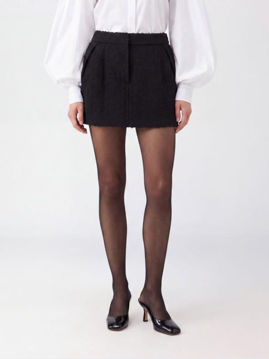 26FW 마그다뷰트림 숏 스커트 174726 Black