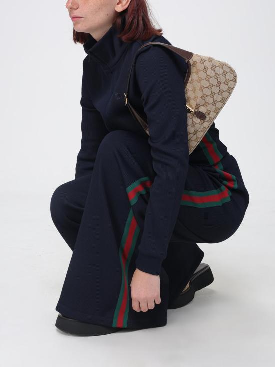 26FW 구찌 립 코튼 저지 집업 스웨트셔츠 립 코튼 저지 집업 스웨트셔츠 875656XJHYN 4294 Navy - GUCCI