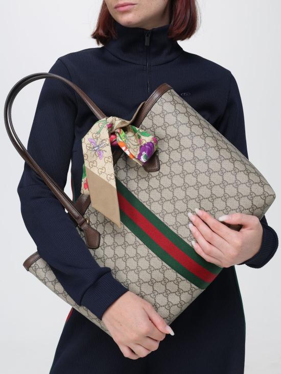 26FW 구찌 오피디아 미디움 GG 토트백 63168596IWB 8745 Brown - GUCCI