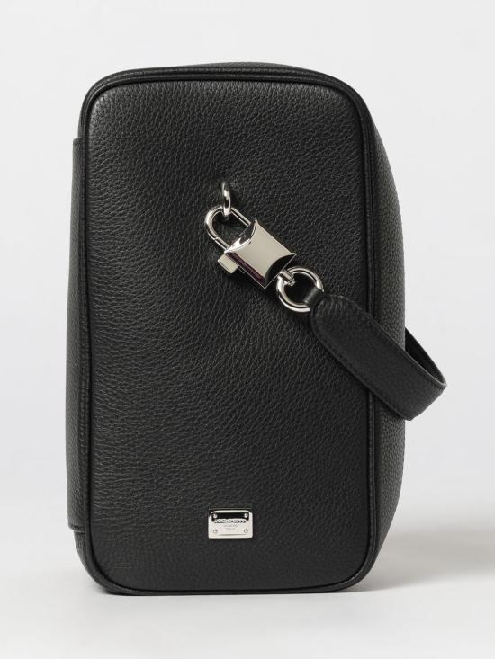 26FW 돌체앤가바나 Lock calfskin 핸드백 BM2449A0370 80999 Black