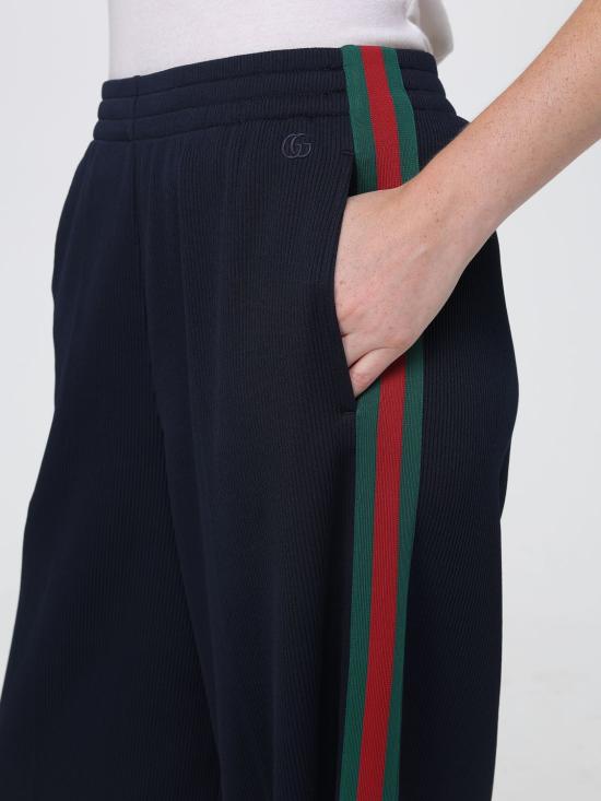 26FW 구찌 코튼 저지 레저 팬츠 코튼 저지 레저 팬츠 875675XJHYN 4294 Blue - GUCCI