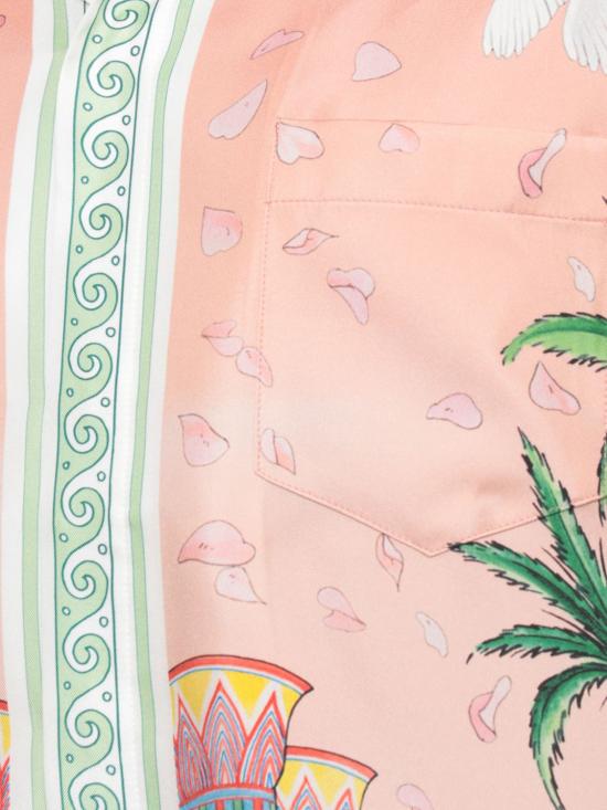 26FW 카사블랑카 반팔 셔츠 MPF26SH003 06 Pink - CASABLANCA