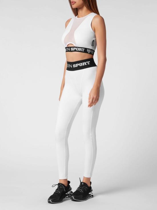 26SS 플레인스포츠 레깅스 PADCWJT1895STE003N 01 White - PLEIN SPORT
