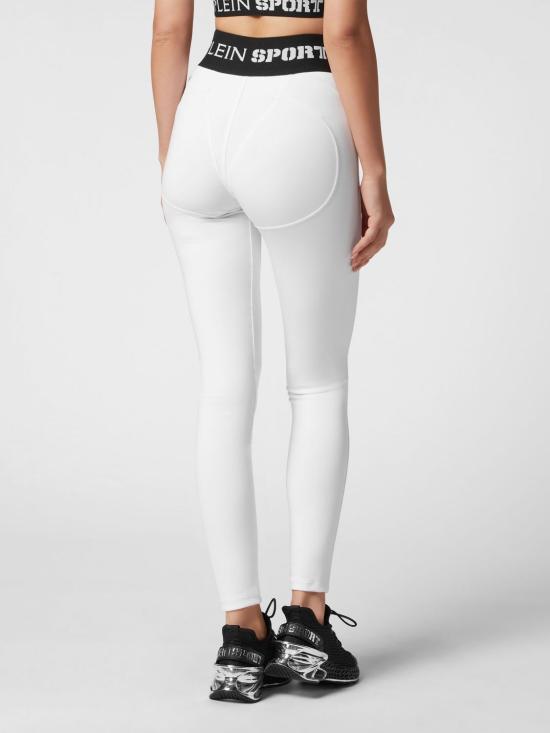 26SS 플레인스포츠 레깅스 PADCWJT1895STE003N 01 White - PLEIN SPORT