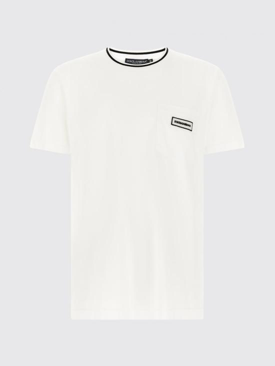 26FW 돌체앤가바나 반팔 티셔츠 G8RA2ZG7Q2P W0800 White - DOLCE & GABBANA