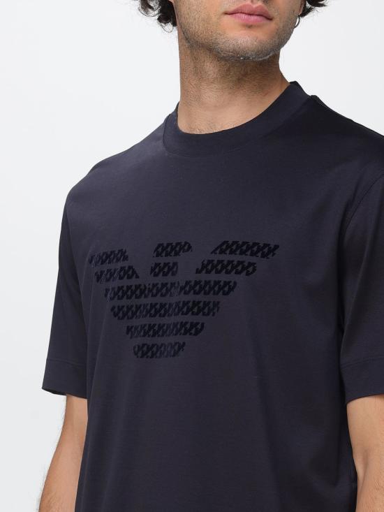 26FW 엠포리오 아르마니 반팔 티셔츠 EM006770AF10017 MB841 Navy - EMPORIO ARMANI