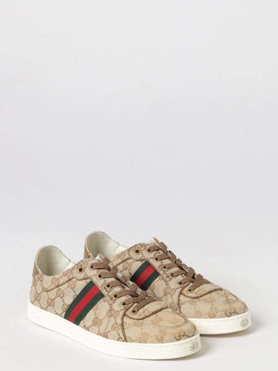 26FW 구찌 스트레치 로우탑 스니커즈 871608FAF48 9644 Beige - GUCCI
