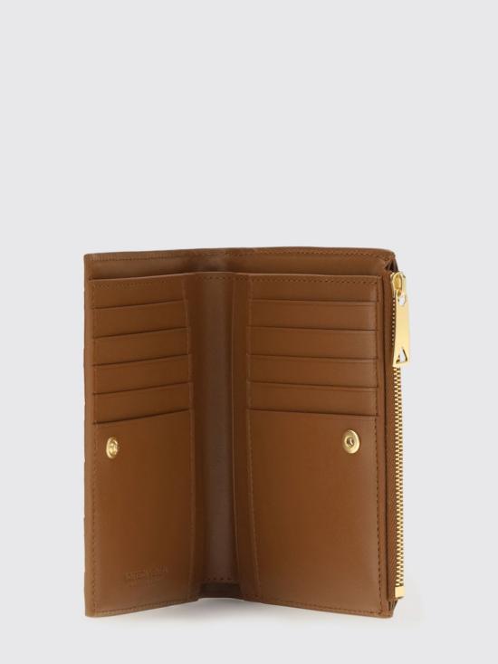 26FW 보테가베네타 인트레치아토 미디움 바이폴드 월렛 749940VCPP2 2376 Brown - BOTTEGA VENETA