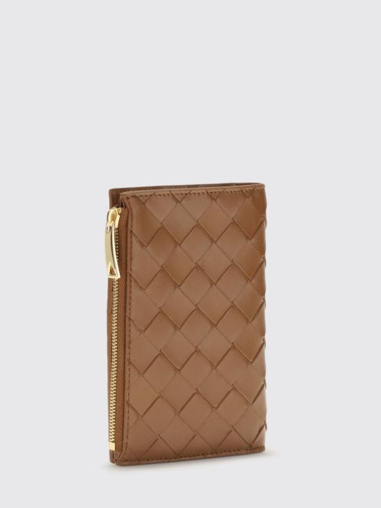 26FW 보테가베네타 인트레치아토 미디움 바이폴드 월렛 749940VCPP2 2376 Brown - BOTTEGA VENETA