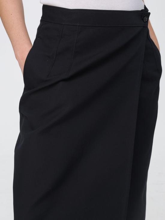26FW 보테가베네타 롱 스커트 873834V6NP0 1010 Black - BOTTEGA VENETA