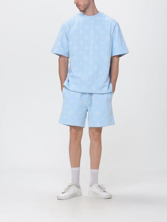 26SS 카사블랑카 숏팬츠 MSS26JTR003 02 Gnawed Blue - CASABLANCA