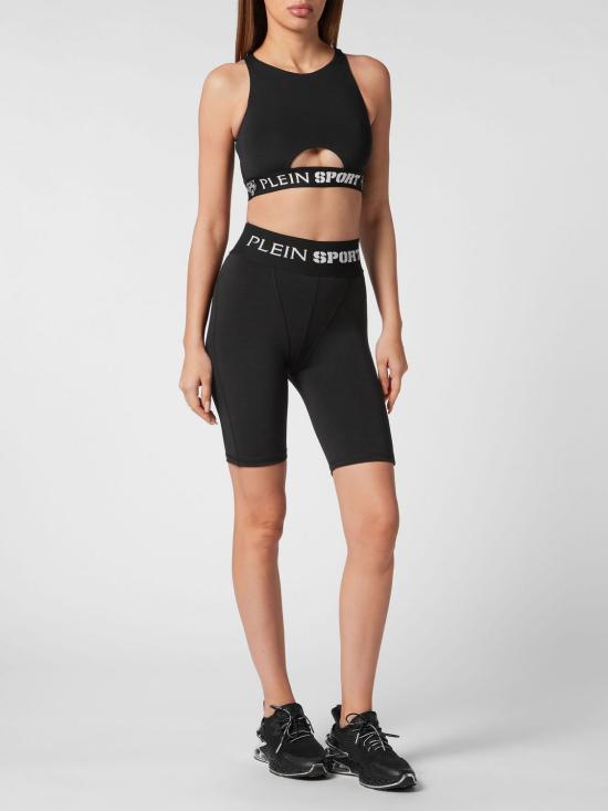 26SS 플레인스포츠 숏팬츠 PADCWJT1897STE003N 02 Black - PLEIN SPORT