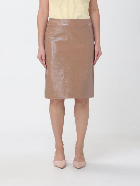 26FW 쿠레쥬 미디 스커트 326CJU397VY0014 1091 Brown