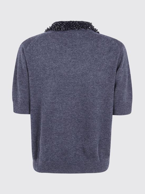 26FW 세미쿠튀르 폴로 티셔츠 Y6WH70 Y47 Grey - SEMI-COUTURE