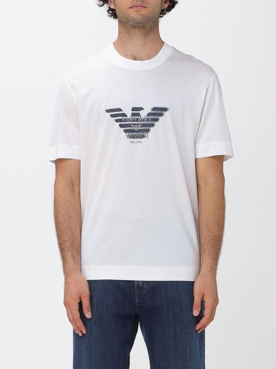 26FW 엠포리오 아르마니 반팔 티셔츠 EM006765AF10017 U0003 White