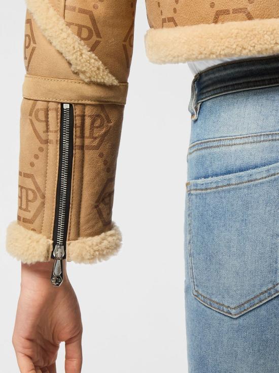 26FW 필립 플레인 무스탕 AAECWLB1188PLE010N 06 Beige - PHILIPP PLEIN