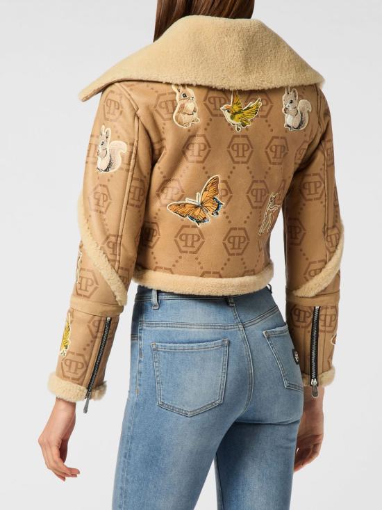 26FW 필립 플레인 무스탕 AAECWLB1188PLE010N 06 Beige - PHILIPP PLEIN