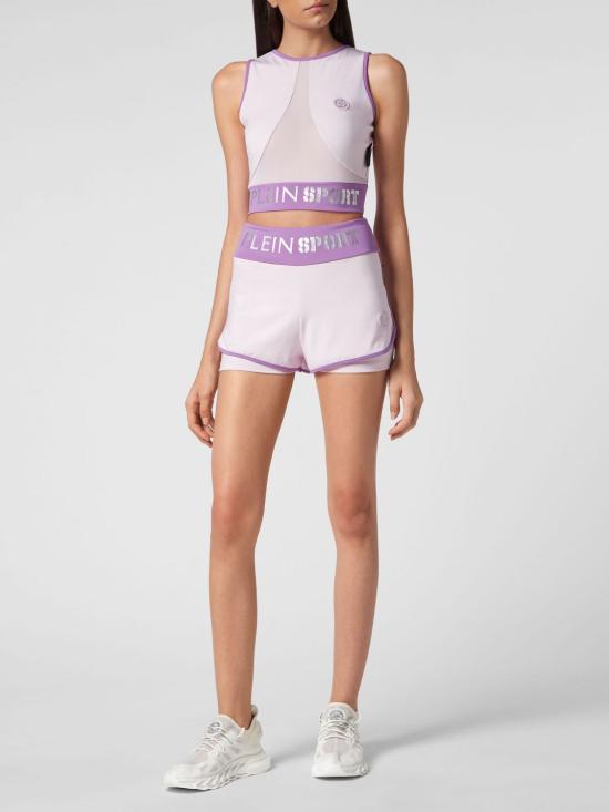 26SS 플레인스포츠 탑 SACCWJK0083STE003N 30 Lilac - PLEIN SPORT